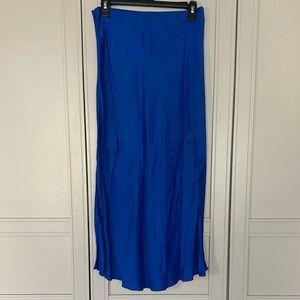 & other stories blue slip skirt